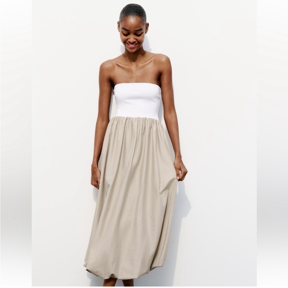 Zara Combination Balloon Dress